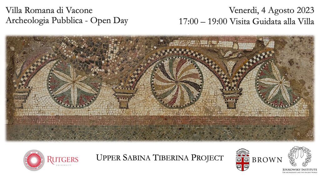 Nuovi mosaici scoperti dagli archeologi della Villa di Orazio a Vacone