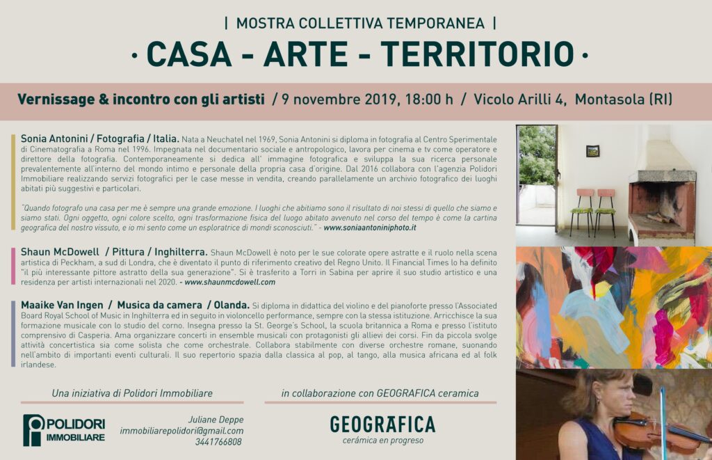 Home - Art - Territory. A cultural initiative by Polidori Immobiliare